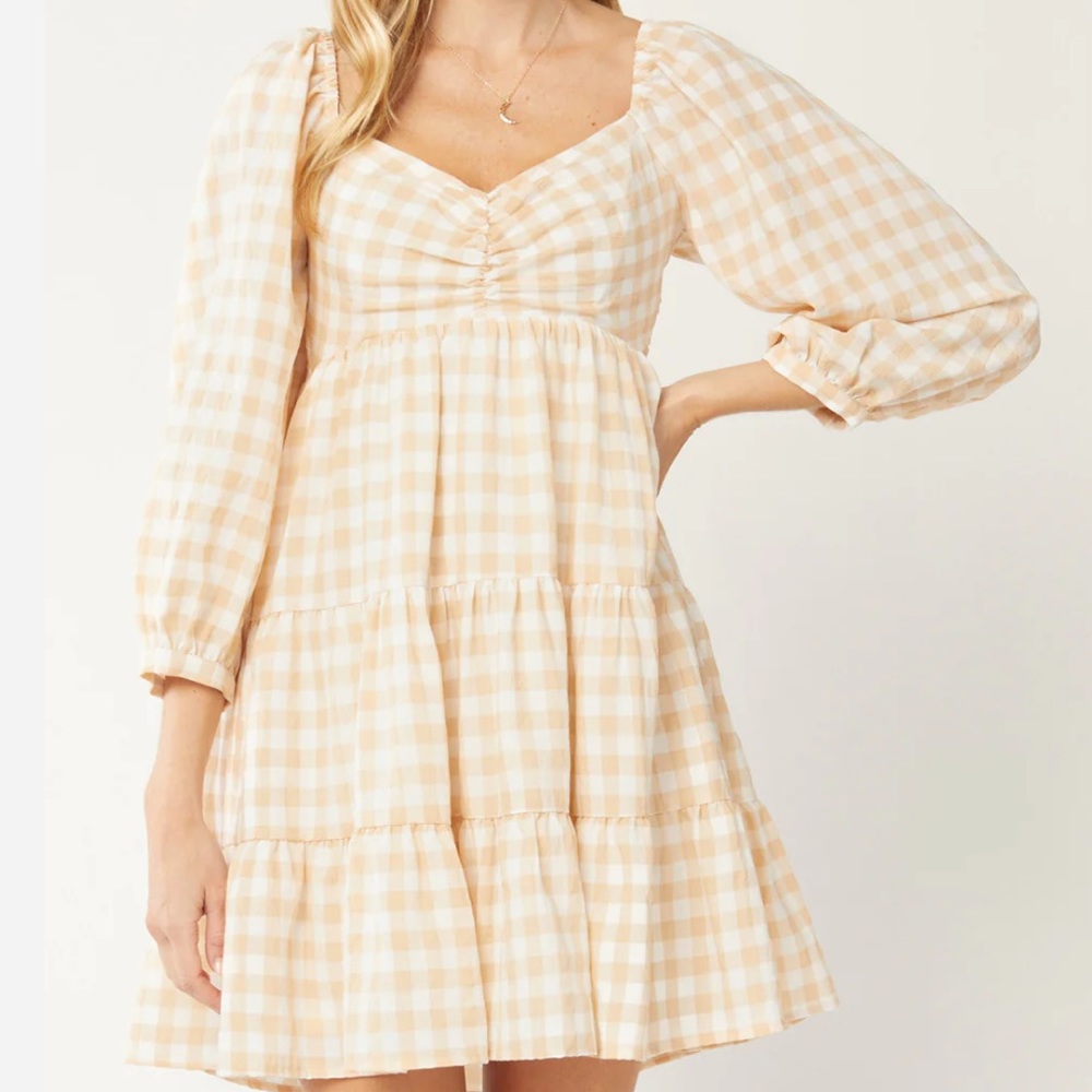Entro gingham dress 💛